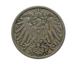 Германия 5 пфеннигов 1902 г. F