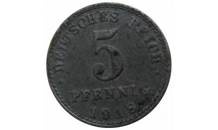 Германия 5 пфеннигов 1918 г. A