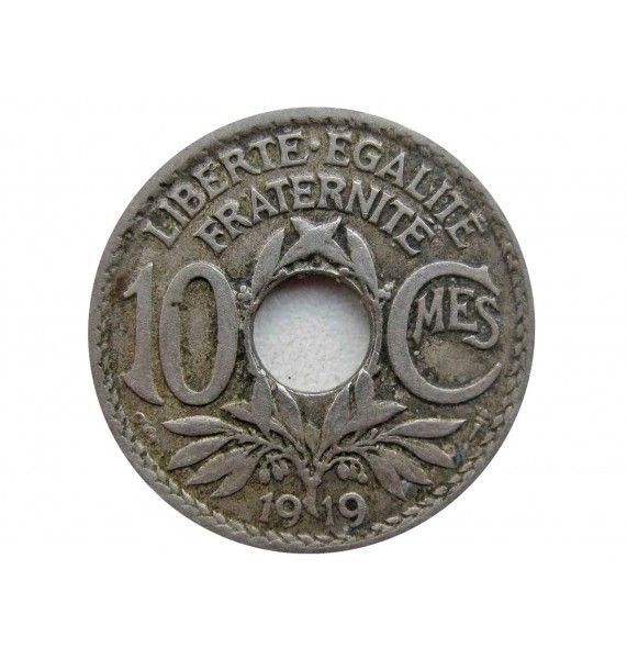 Франция 10 сантимов 1919 г.