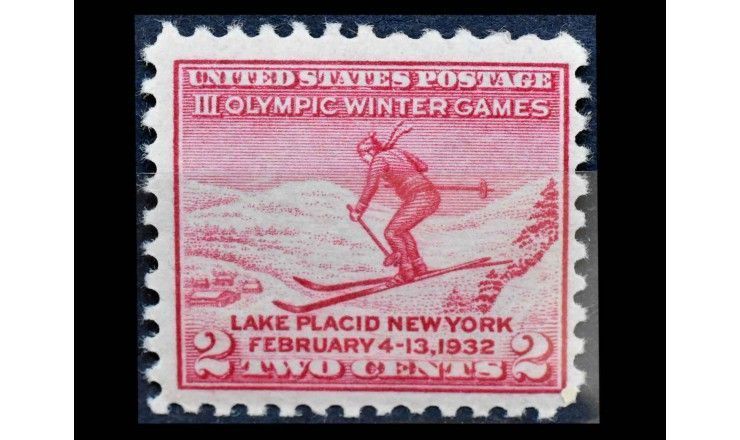 США 1932 г. "Зимние Олимпийские игры, Лейк-Плэсид"