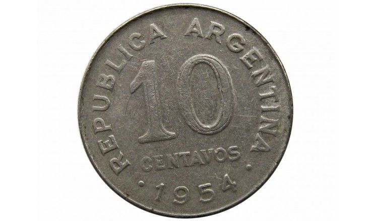 Аргентина 10 сентаво 1954 г.