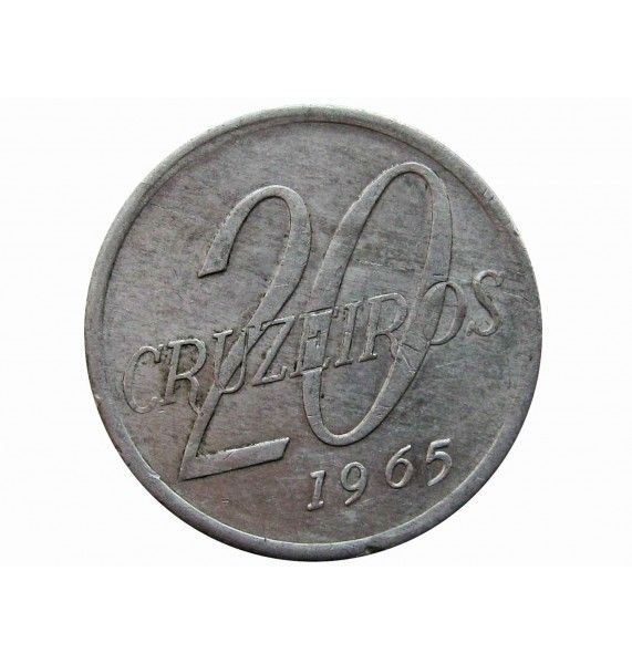 Бразилия 20 крузейро 1965 г.
