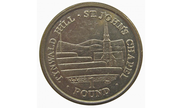 Остров Мэн 1 фунт 2008 г. AA