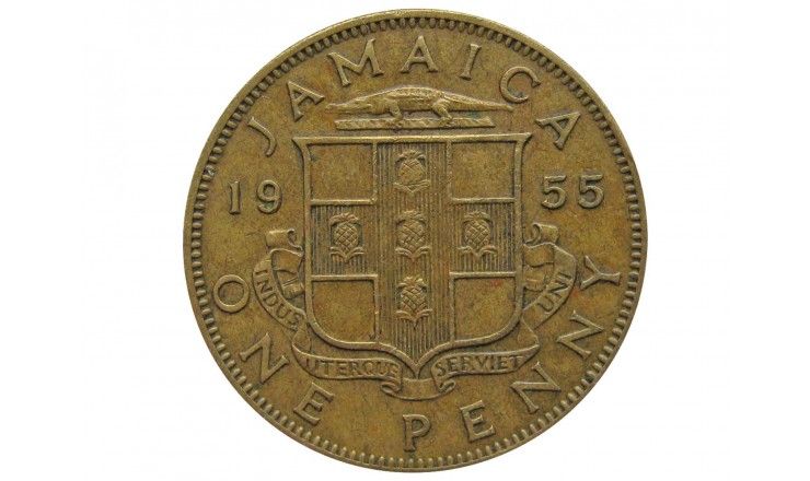 Ямайка 1 пенни 1955 г.