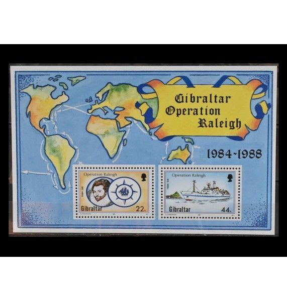 Гибралтар 1988 г. "Научно-исследовательская экспедиция "Операция Raleigh"