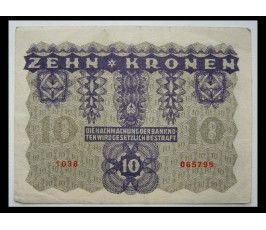 Австрия 10 крон 1922 г.