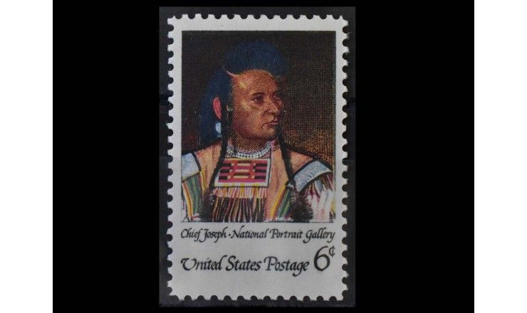 США 1968 г. "Портрет вождя Джозефа", Вашингтон"