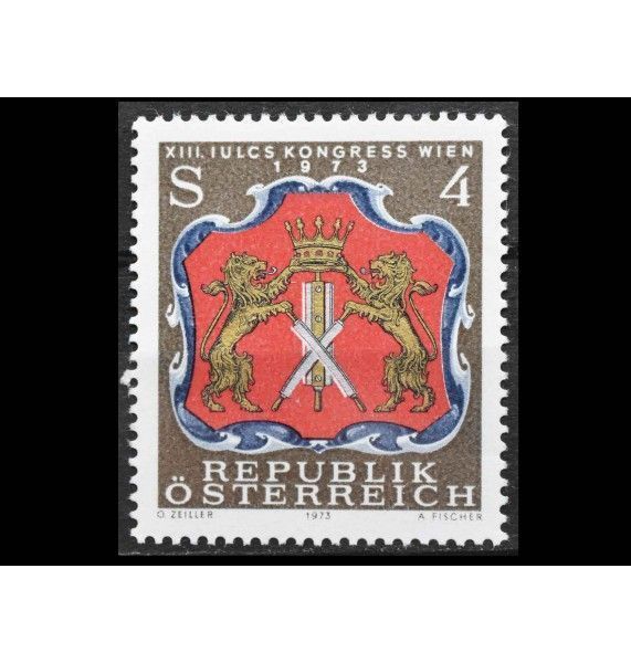 Австрия 1973 г. "XIII Конгресс Международного союза обществ технологов и химиков кожи"