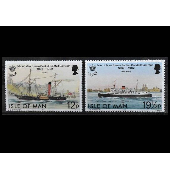 Остров Мэн 1982 г. "Пароходы"