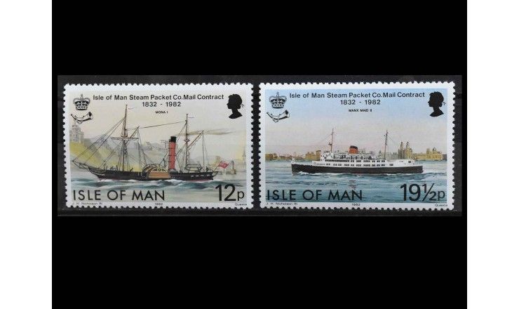 Остров Мэн 1982 г. "Пароходы"