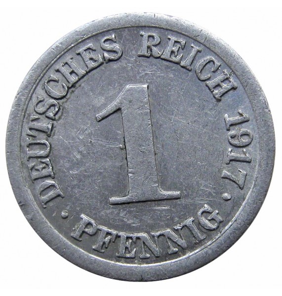 Германия 1 пфенниг 1917 г. J