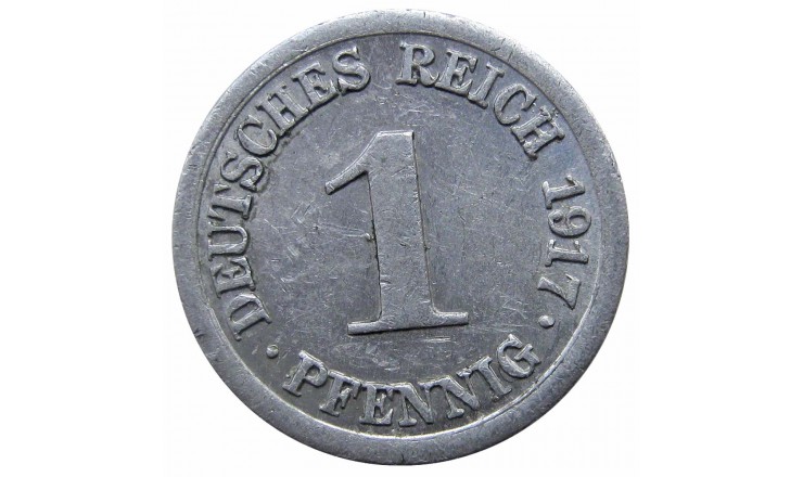 Германия 1 пфенниг 1917 г. J