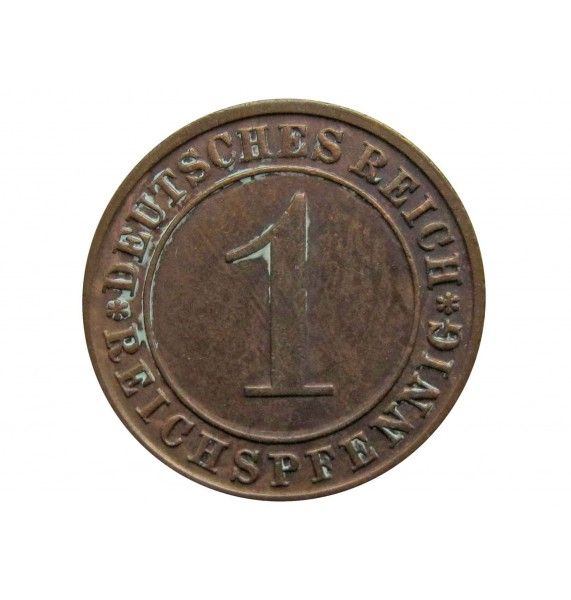 Германия 1 пфенниг (reichs) 1929 г. D