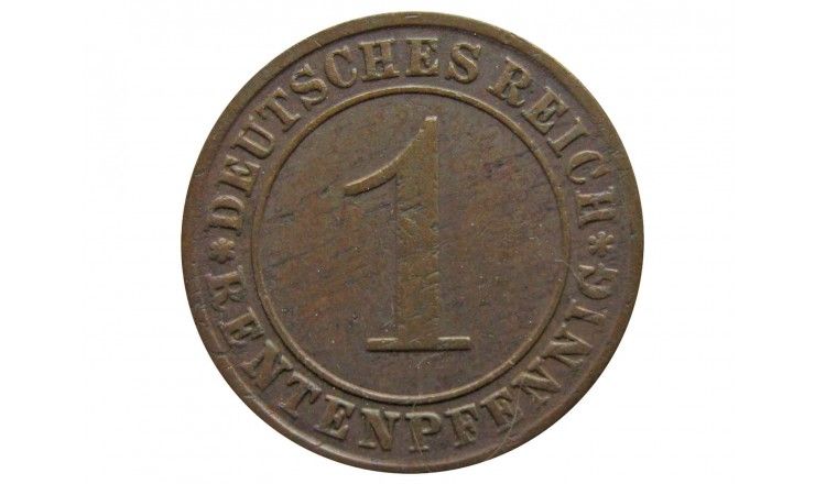 Германия 1 пфенниг (renten) 1924 г. A