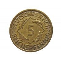 Германия 5 пфеннигов (reichs) 1935 г. A