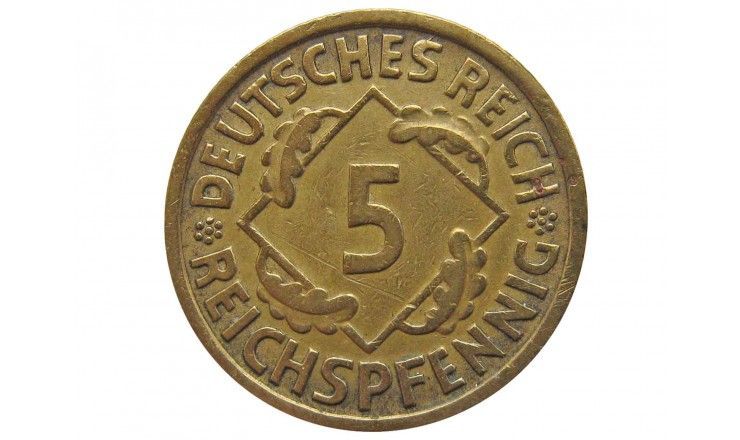 Германия 5 пфеннигов (reichs) 1935 г. A