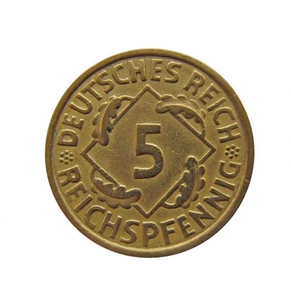 Германия 5 пфеннигов (reichs) 1936 г. A