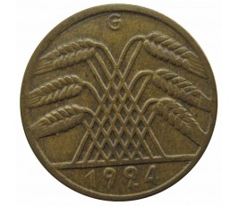 Германия 10 пфеннигов (renten) 1924 г. G