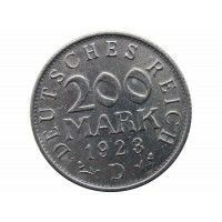 Германия 200 марок 1923 г. D