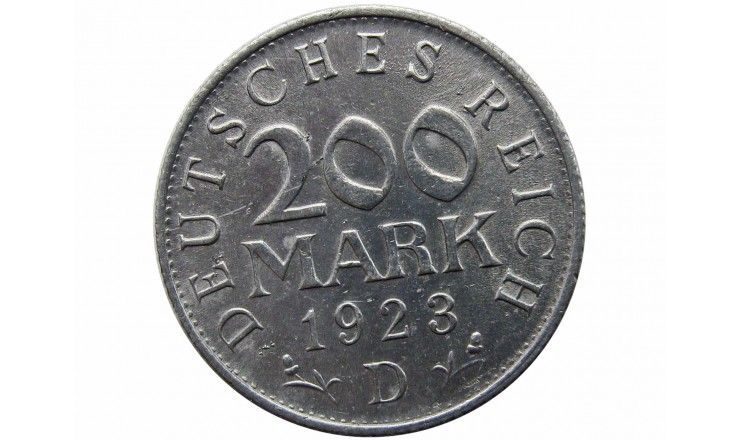 Германия 200 марок 1923 г. D