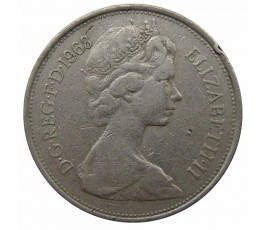 Великобритания 10 новых пенсов 1968 г. Великобритания 10 новых пенсов 1968 г.