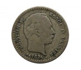 Дания 10 эре 1874 г.