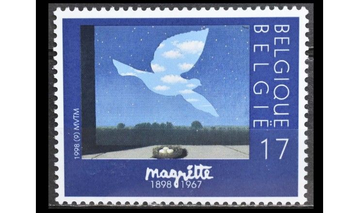 Бельгия 1998 г. "Столетие со дня рождения Рене-Гислена Магритта"