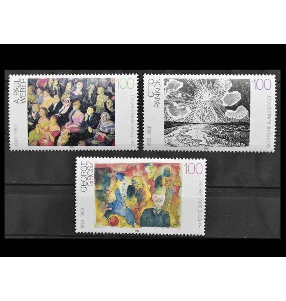 ФРГ 1993 г. "Немецкая живопись 20 века"