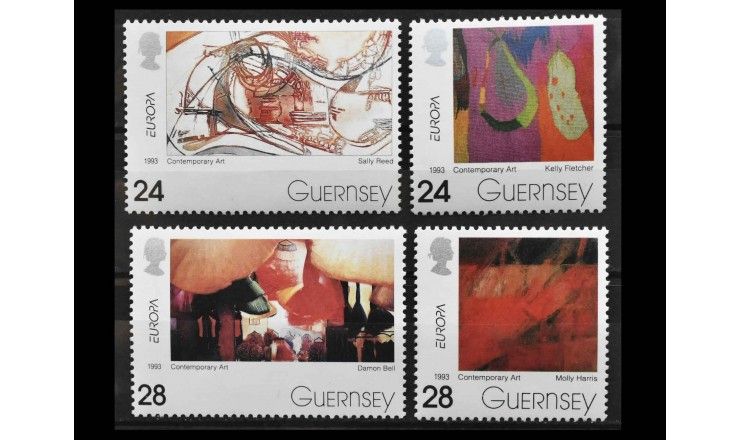 Гернси 1993 г. "Европа: Современное искусство"