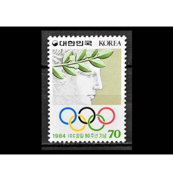 Южная Корея 1984 г. "90 лет Международному Олимпийскому Комитету"