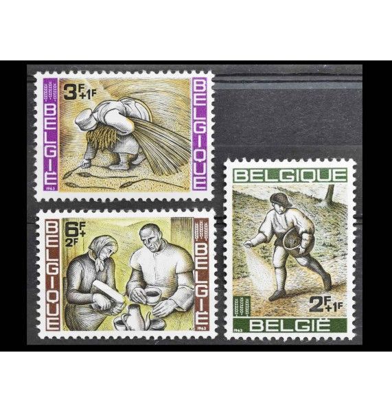Бельгия 1963 г. "Всемирная кампания против голода: Работы бельгийских художников"