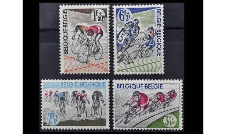 Бельгия 1963 г. "Велосипедный спорт"
