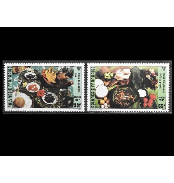 Французская Полинезия 1987 г. "Полинезийская кухня"
