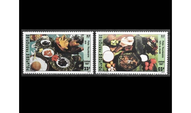 Французская Полинезия 1987 г. "Полинезийская кухня"