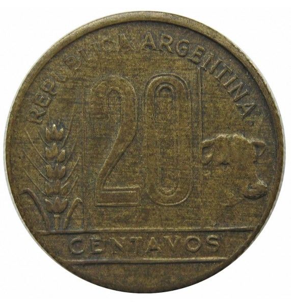 Аргентина 20 сентаво 1950 г.