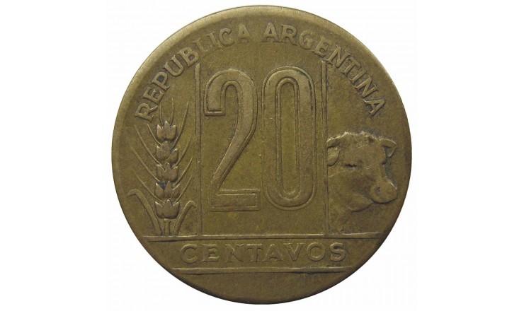 Аргентина 20 сентаво 1946 г. Аргентина 20 сентаво 1946 г.