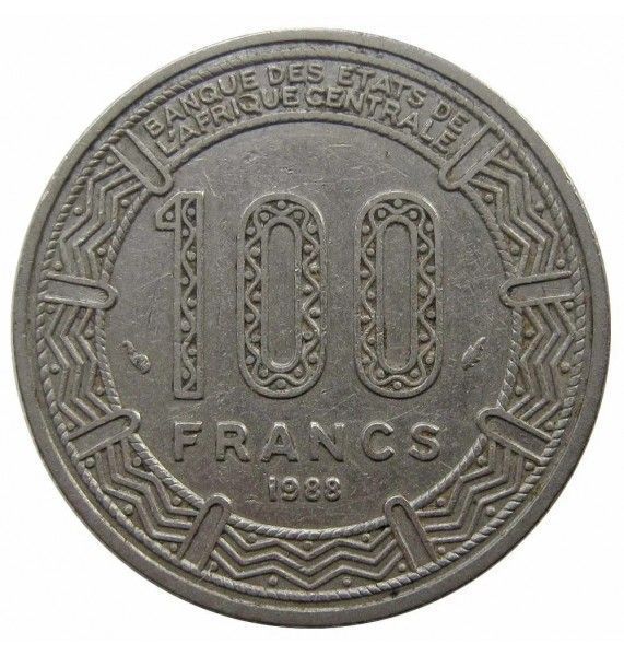 ЦАР 100 франков 1988 г.