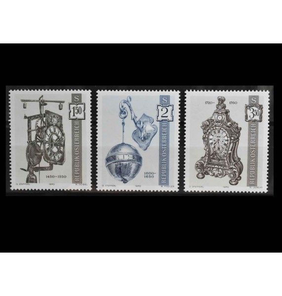 Австрия 1970 г. "Старинные часы"