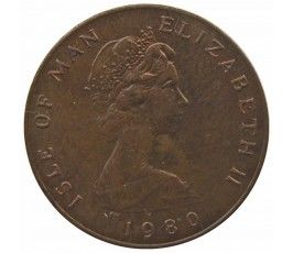 Остров Мэн 1 пенни 1980 г. АC