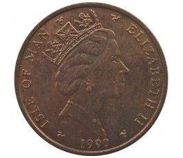 Остров Мэн 1 пенни 1990 г. АА