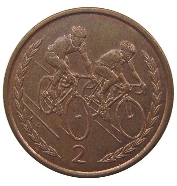 Остров Мэн 2 пенса 1998 г. AA
