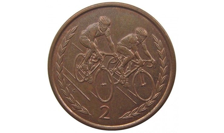 Остров Мэн 2 пенса 1998 г. AA