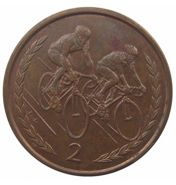 Остров Мэн 2 пенса 1998 г. AA