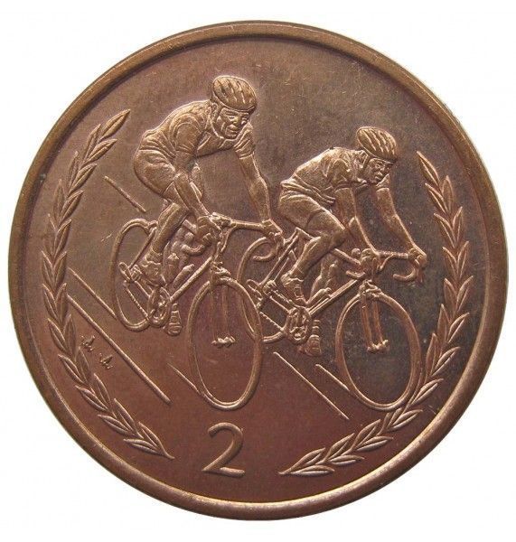 Остров Мэн 2 пенса 1997 г. AA