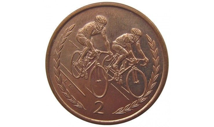 Остров Мэн 2 пенса 1997 г. AA