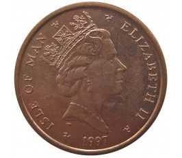Остров Мэн 2 пенса 1997 г. AA