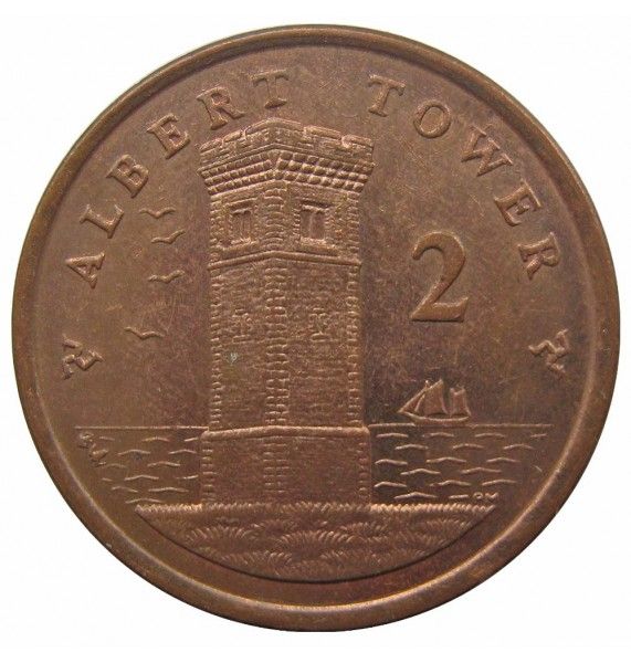 Остров Мэн 2 пенса 2007 г. AA