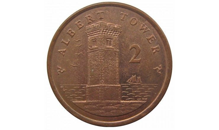 Остров Мэн 2 пенса 2007 г. AA