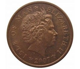 Остров Мэн 2 пенса 2007 г. AA