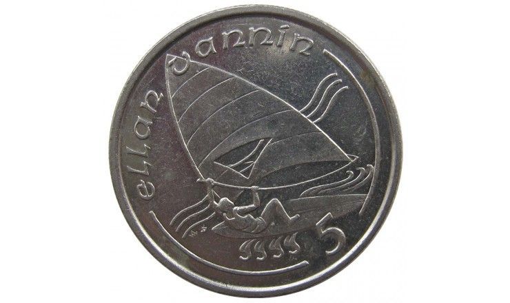 Остров Мэн 5 пенсов 1989 г. AB